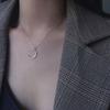 Lovers Valentine's Day Women Men Moon Necklace Clavicle Necklace Couple Necklace Rescent Necklaces