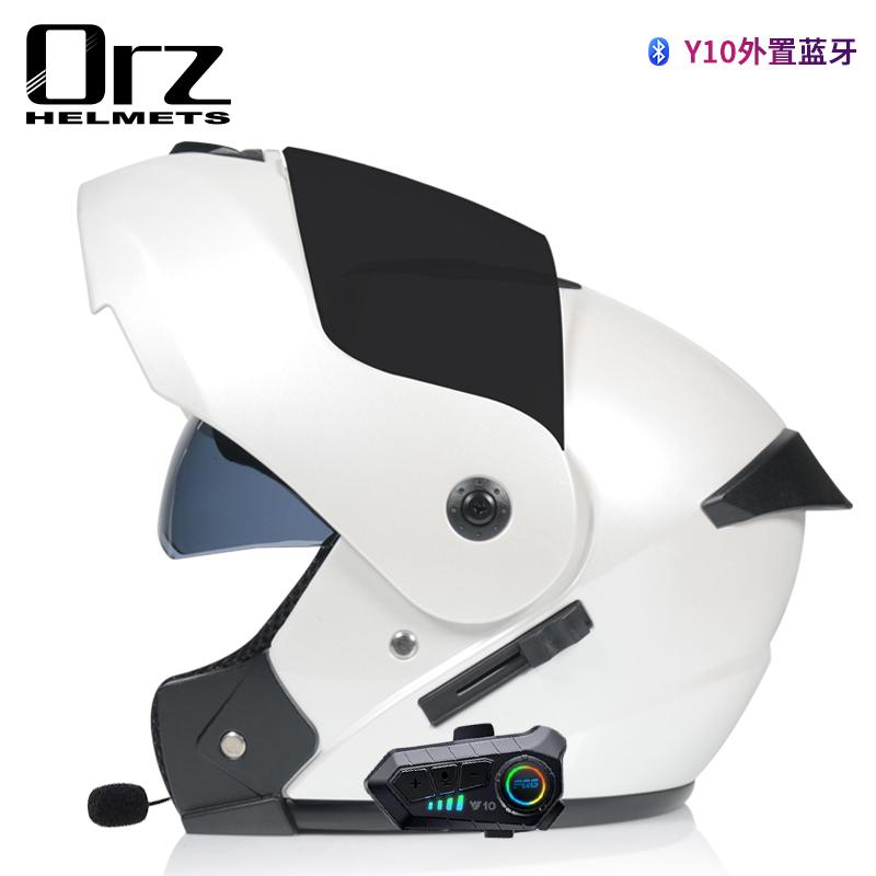Мотоциклетный шлем Bluetooth, высококачественный флип-шлем, полный шлем для мотоцикла, гоночный шлем, одобренный Dot