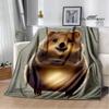 Одеяло Capybara Club в стиле аниме, одеяло cubre cama, теплое одеяло, одеяла для кроватей, одеяло для пикника, подарок на день рождения