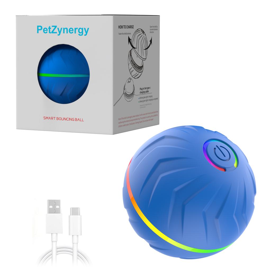 Automatic Jumping Ball Dog Toy, Interactive Self-Play Pet Toy, Durable Chew-Resistant Electric Bouncing Ball for Boredom Relief