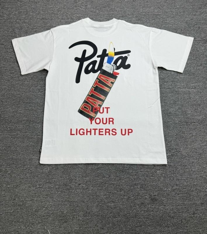 Cross-border trendy brand PATTA European and American street creative fun printing men's and women's casual loose short-sleeved collection T-shirt 
