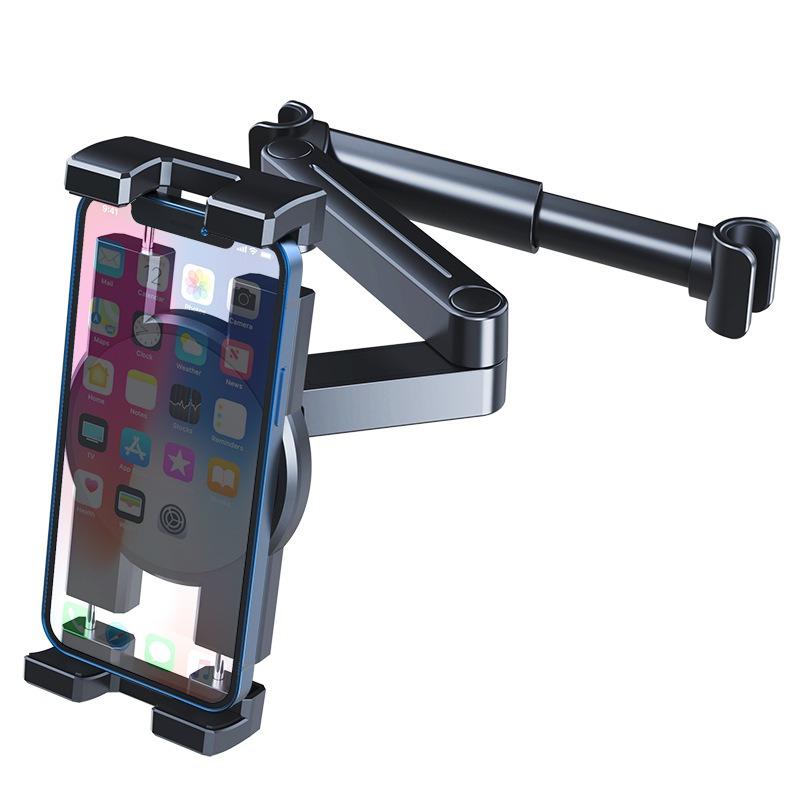 Универсальный кронштейн для спинки автомобильного сиденья, держатель для планшета, полка, автомобильная затылочная подушка, регулируемый телескопический кронштейн для мобильного телефона