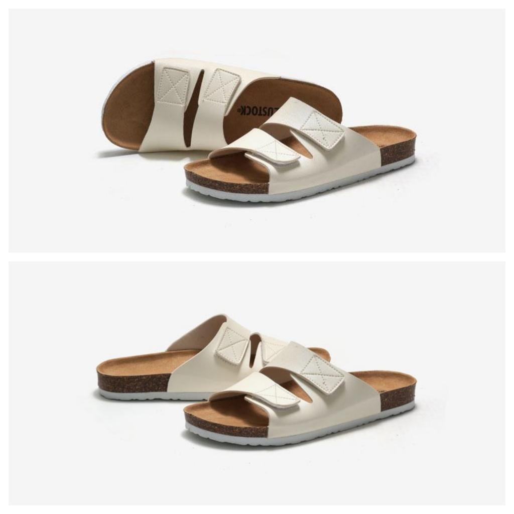 2024 весна/лето, новые мужские пробковые тапочки, корейское издание, мужские сандалии и тапочки, пляжная обувь на липучке