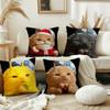 Смешная Мультяшная инопланетная кошка Наволочка Декор Комнаты Дома Дивана Гостиной Офиса Автомобиля Нордическая Простота