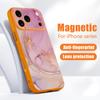 Акварельный мраморный чехол для iPhone 17 18 Pro Max Для iPhone 16 15 14 13 Pro Max Магнитный Для Magsafe Тактильный Гибридный чехол для телефона