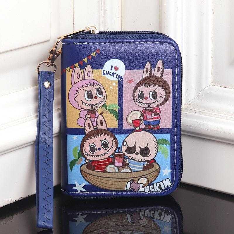 Cartoon Cute and Hot Labubu Male and Female Students Handheld Wallet CLE