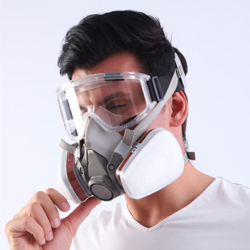 6200 Type Mask Industrial Half Face Painting Spraying Respirator with Protective Glasses Suit Safety Work Filter Replace