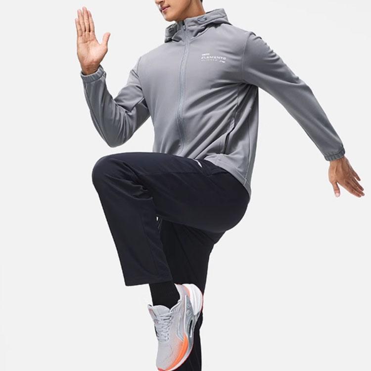 Мужская куртка серии Li Ning Fitness Цвет: Гранитный серый AFDT635-4