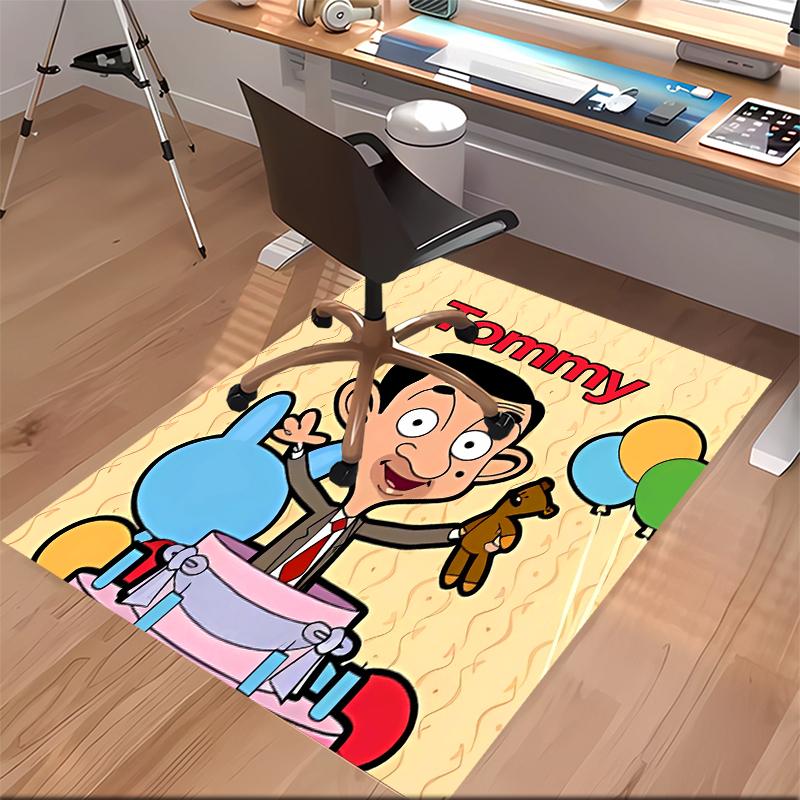 Custom personalization Mr. Bean Print Area Rug - Soft, Washable Non-Slip Indoor Mat,Living Room,Home&Office Decorative Rug