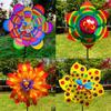 Двух/Однослойная детская подсолнух-вертушка Декор для вечеринки на открытом воздухе, пикника