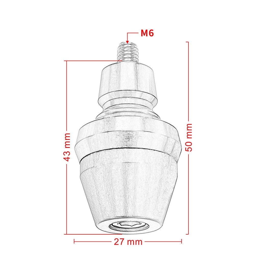 Motorcycle 6mm Front Fender Frame Slider Screw Bolt Fork Protector for YZF R1 R6 FZ1 FZ6 FAZER FJR XJR XJ6 (Gold)