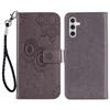 For Samsung Galaxy A16 5G/4G Case Owl Flower Imprinted Leather Cover Wallet with Strap