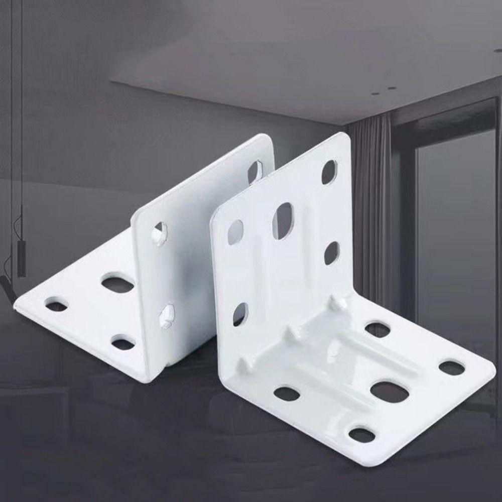 10 шт. железный мебельный уголок, устойчивый угловой соединитель 90 градусов для полок, стальное соединение