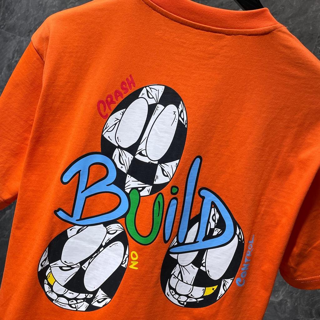 8511 CHROME HEARTS 2025 Летняя новая высококачественная хлопковая свободная футболка с круглым вырезом большого размера для мужчин и женщин, парная футболка