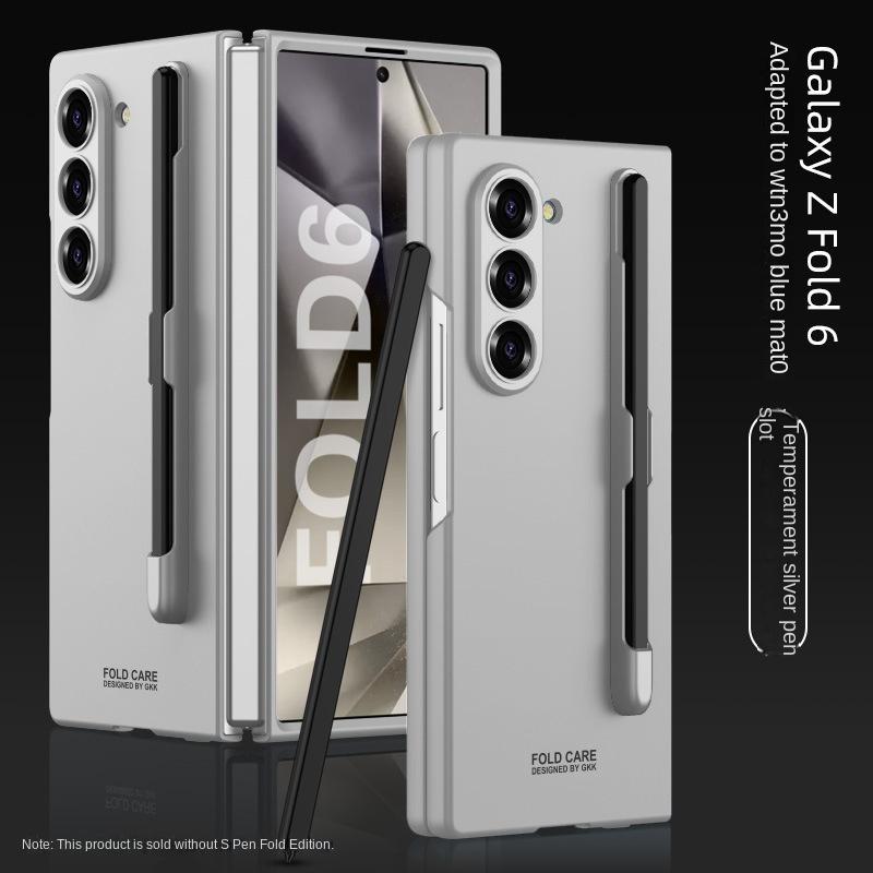 Жесткий пластиковый чехол для телефона с отделением для ручки для Samsung Galaxy Z Fold 6 Fold6 5G защитный противоударный чехол, включая ручку
