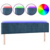 VidaXL LED Headboard Bedroom Furniture Double Bed Accessory Head of Bed Frame Interior Dark Blue 3123294