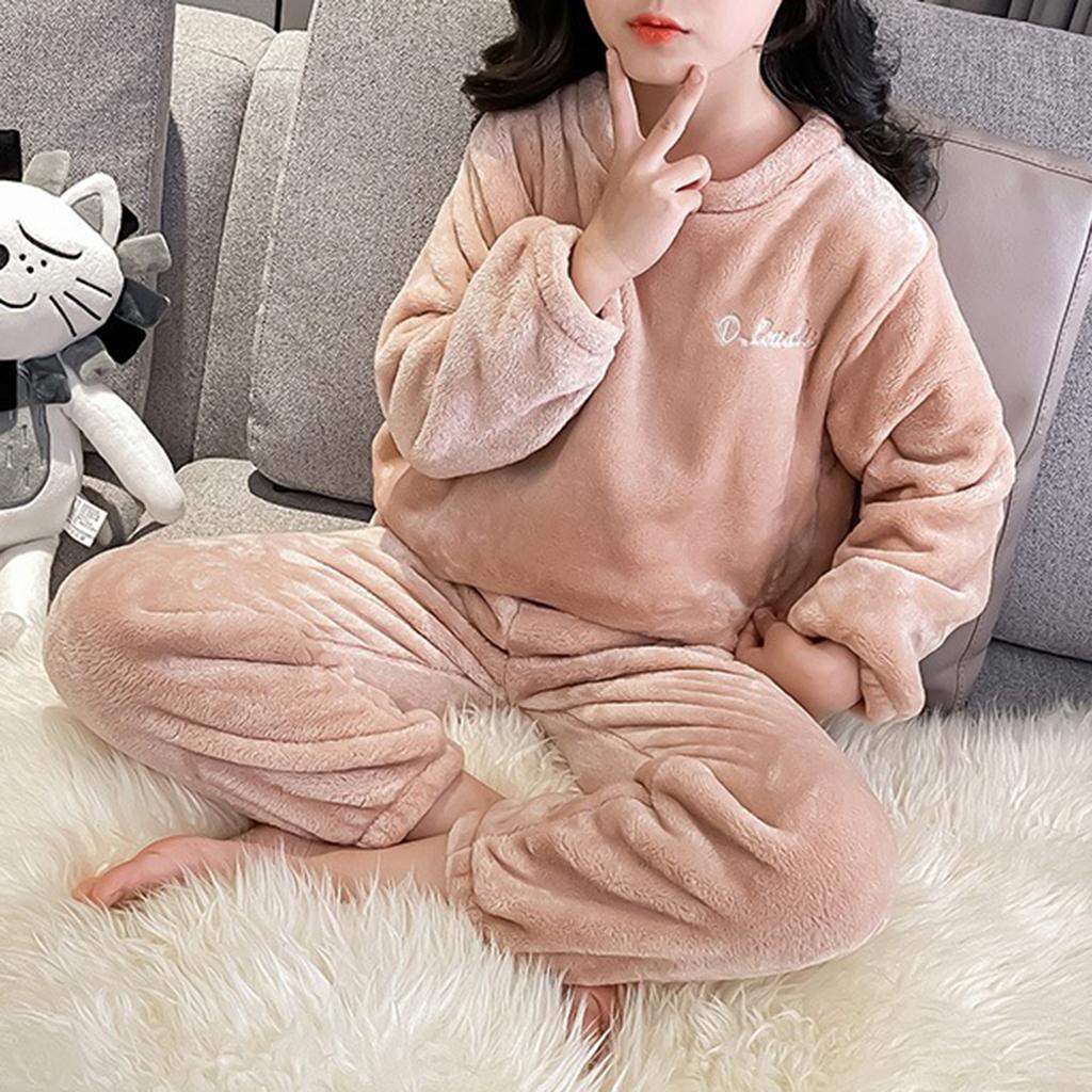 Children's Boys And Girls Home Wear And Pajamas Long-sleeved Tops And Trousers Sets