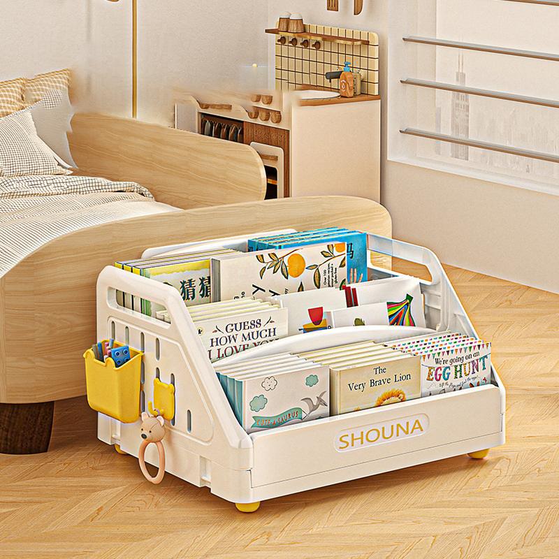 Simple Bookshelf Large Capacity Bookshelf Storage Rack Bedroom Bookshelf Storage Rack Easy To Assemble Bookcase Stackable