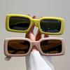 New Fashion Rectangle Sunglasses For Women Men Retro Full Framework Sun Glasses Candy Color Shades Uv400 Protection Eyewear