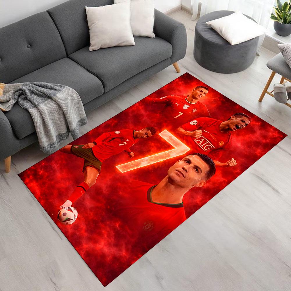 Ronaldo's Story Unfolds Floor Rug Office Rug Perfect for Balcony Living Rooms Hallway Dormitory Antislip Carpet Office home decor