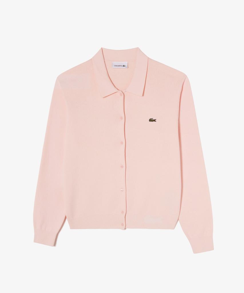 LACOSTE Women'S Polo Collar Cardigan Af893E-56N N6I