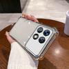 Чехол для Xiaomi POCO F8 Pro,F6 Pro Гальванизированная Цветная Рамка Прозрачный Чехол для Телефона