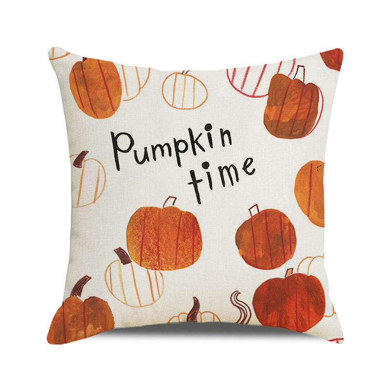 Halloween Horror Pumpkin Print Pattern Cushion Cover Home Living Room Sofa Decoration Throw Pillow Cover 45x45cm