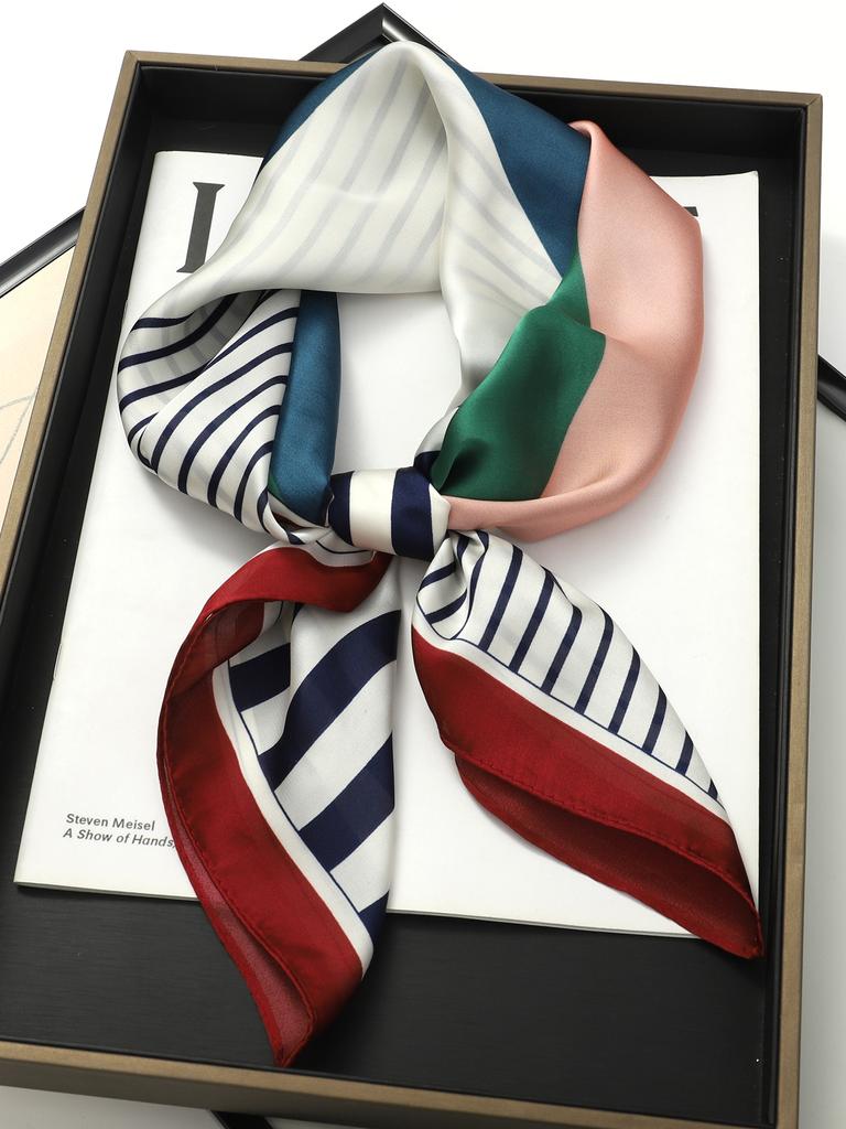 Luxury Brand Scarves for Women Shawl Print Silk Satin Hijab Scarf Female Bandana 70*70cm Square Shawls Scarfs For Ladies