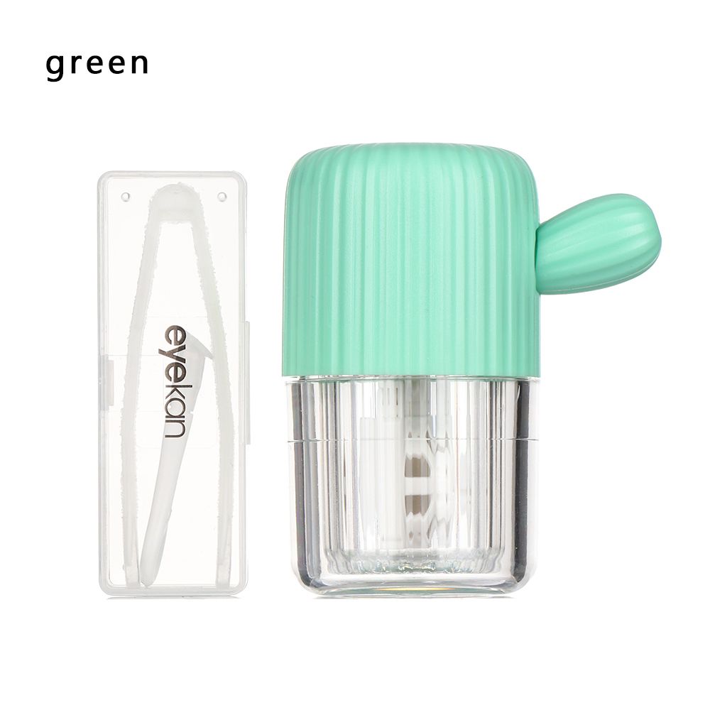 Travel Simple and Quick Stretch Manual Contact Lens Washer Cleaning Tools Soaking Box Glasses Clean