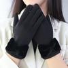 Cozy Winter Fleece Gloves for Women Soft, Windproof, Water-Resistant, Thermal Insulation, Touchscreen Compatible Gloves