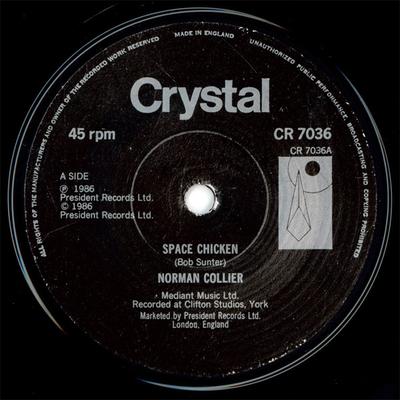 7-дюймовая пластинка NORMAN COLLIER - Space Chicken CR7036 Crystal 1986 UK Поп Б/У