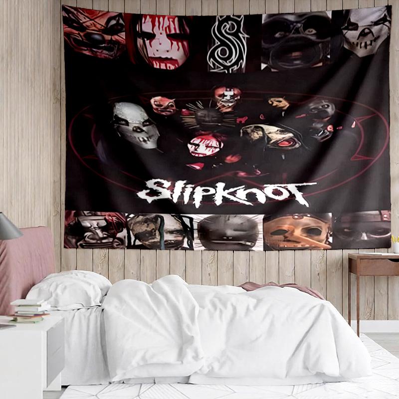 1PC Rock Metal Music Band Collage K-pop music group Tapestry Accessories for Bedroom,Livingroom, dormitory Room Wall Decor Fan Birthday Gifts