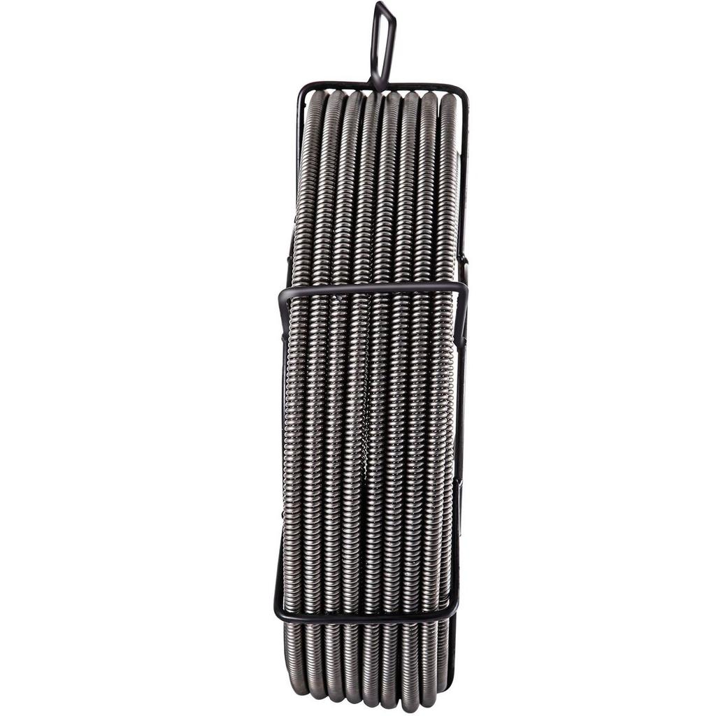 Drain Cleaning Cable 50 Feet x 3/8 Inch Solid Core Cable Sewer Cable Drain Auger Cable Cleaner Snake Clog Pipe Drain Cleaning Cable Sewer Drain Auger