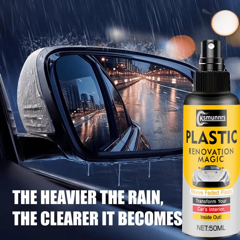 Car windshield waterproof spray, hydrophobic raindrop repellent coating set, anti-fog and mirror effect for windows and bathroom