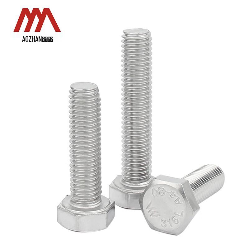 316L Stainless Steel A4-80 DIN933 Hex Head Bolt