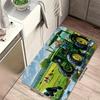1Pcs Anti Fatigue Kitchen Rugs, Countryside Tractor Print Waterproof Non-Slip Thick Cushioned Kitchen Mat Heavy Duty Comfort Standing Mat for Kitchen