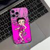 B-Бетти Милый B-Буп Чехол Для Телефона Для iPhone 17,16,15,14,13,12,11 Plus,Pro Max,XS,Мягкий Силиконовый Черный Чехол