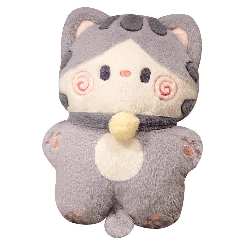 Новая кукла-кошка Плюшевая игрушка Детская кровать Котенка Подушка Спящая тряпичная кукла Подарок для мальчиков и девочек для ежедневного использования