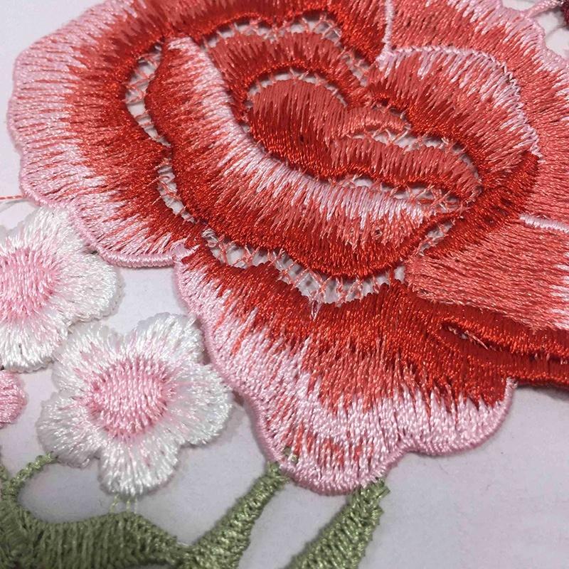 3D Цветочная нашивка Вышитый мотив Воротниковая аппликация Пришивная нашивка Инструмент для починки одежды DIY Ручная работа Уникальные инструменты для одежды