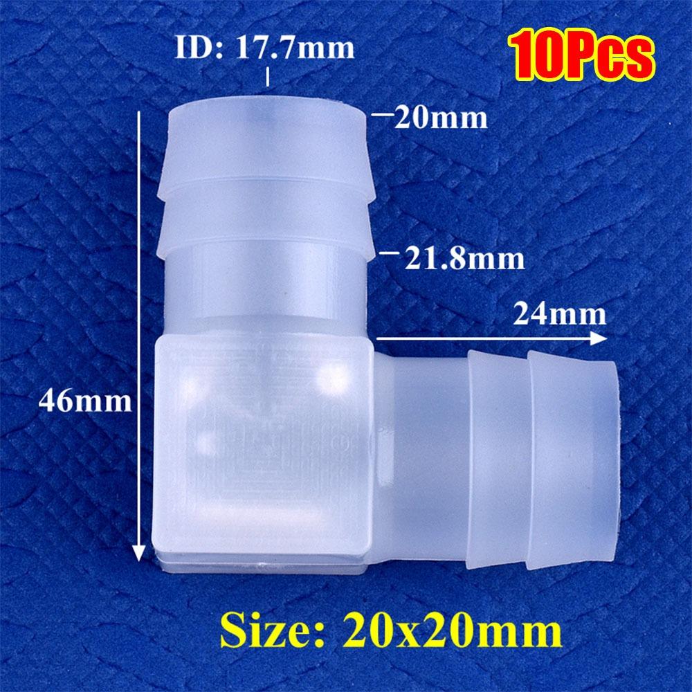 10 шт. 90-градусные угловые соединители PP Пластиковые пагоды шланговое соединение для полива сада