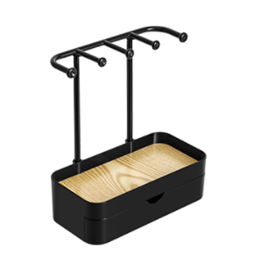 Jewelry   Double Layer Jewelry Drawer Storage Display Rack for Necklaces Bracelet Ear