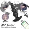 APP Bluetooth Анальный вибратор для мужчин Массажер простаты Беспроводной пульт дистанционного управления Анальная пробка Вибрационные взрослые секс-игрушки для женщин Мужской гей