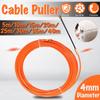 4mm 5 Meter To 40 Meter Guide Device Nylon Electric Cable Push Pullers Duct Snake Rodder Tape Orange Wire