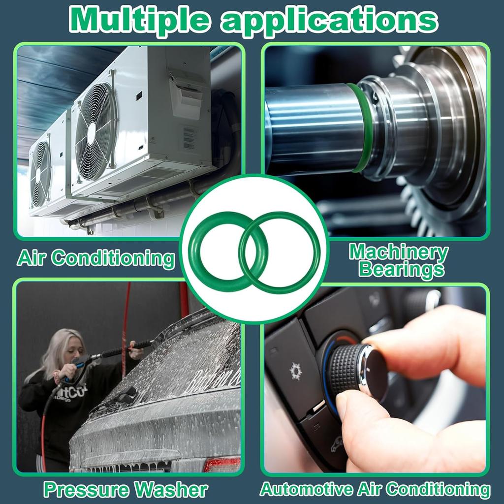 Набор уплотнительных колец для кондиционирования воздуха, 530 шт., 18 размеров, набор ассорти из резиновых уплотнительных колец для компрессора, автомобильного кондиционера, трубопроводов