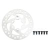 Electric Scooter Disc Brake 6 Holes Stainless Steel with 6 Screws Scooter Disc Brake Rotor for Replacement
