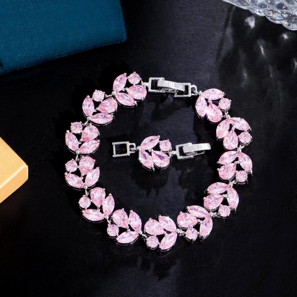 Медный браслет с циркониевым цветком, инкрустированный медью, украшения Ruili, банкетные аксессуары, ювелирный подарок