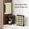 20-Slot Coffee Pods Holder Large Capacity Storage Rack for K Cups BPA-Free Coffee Capsule Display Cabinet for Countertop Drawer