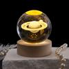 3D Скульптура Хрустальный Шар Лазерная Гравировка Солнечная Система Статуэтка Астрономия Планеты Стеклянный Шар Статуя Праздничный Подарок Декор для Дома