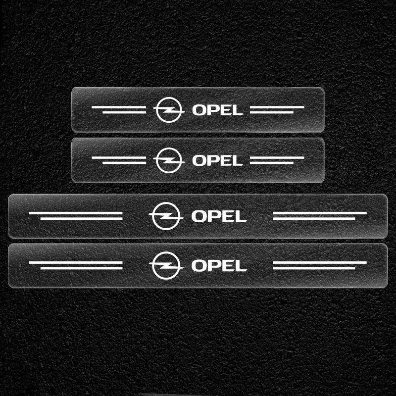 Car Threshold Protector Transparent Decorative Badge Sticker For Opel Astra j g Insignia Corsa d Vectra c Zafira a Auto Gadgets