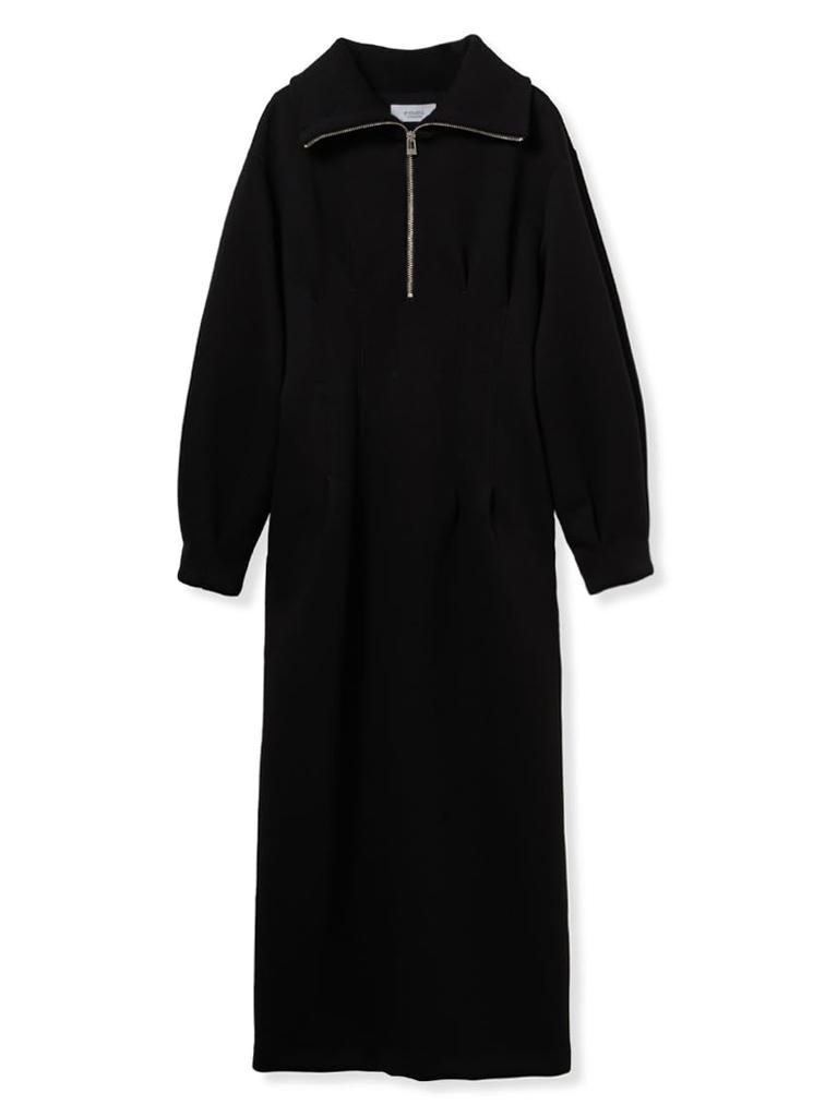 Картонное платье 13WCO255061BLK1 на молнии до половины